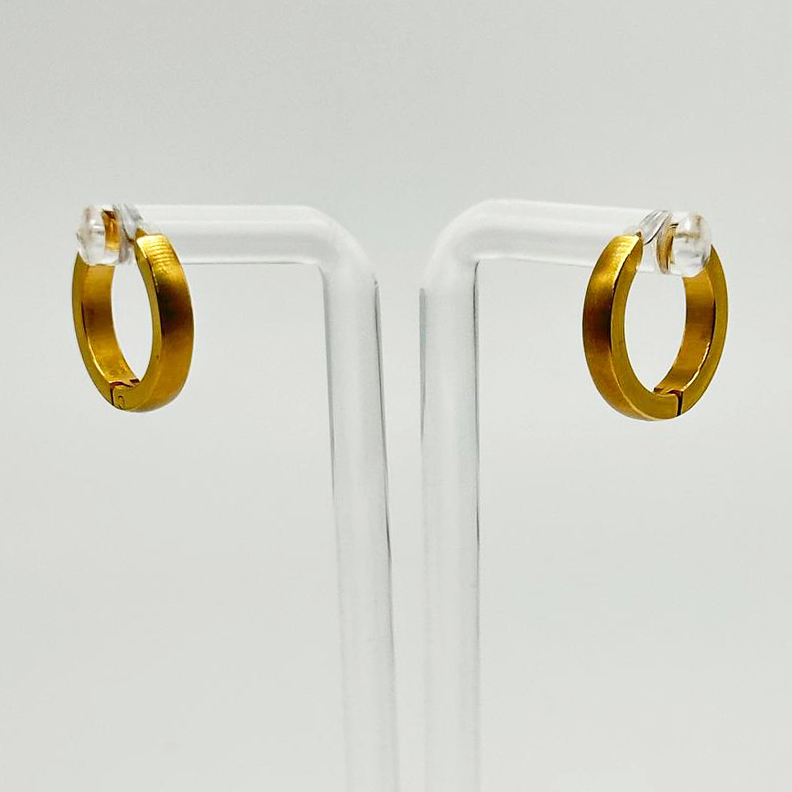 Швензы матовые размер 15,8*3мм цвет золото