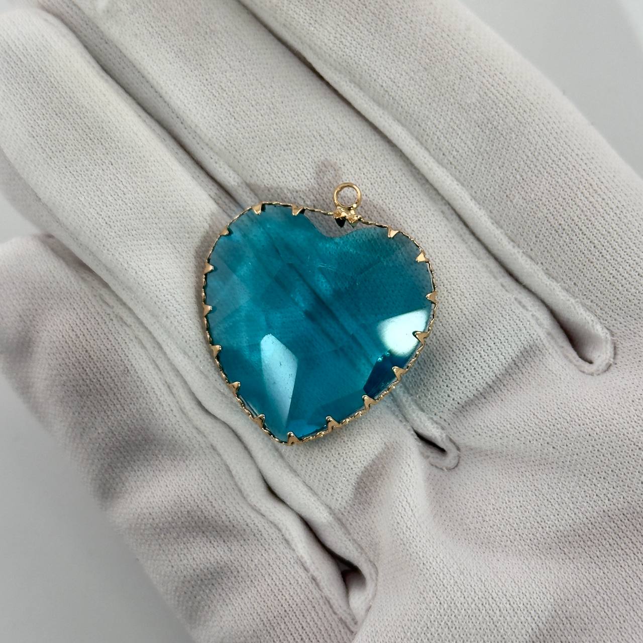 Подвеска из ювелирного стекла размер 30мм